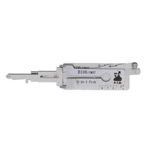 Original Lishi ORIGINAL LISHI: GM37 B106 (non-warded) 2-In-1 Pick - AG OLS-GM37-AG - main